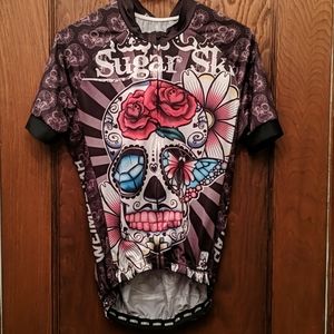 Weimostar Medium Cycling Jersey sugar skull
